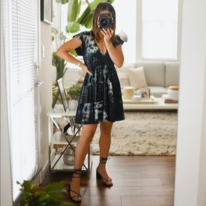 UO Julia Tiered Ruffle Mini Dress.
